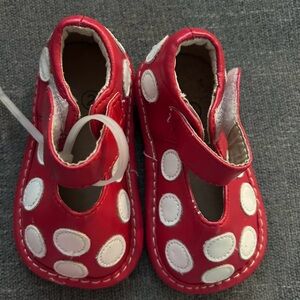 Red Polka Dot Kids Shoes